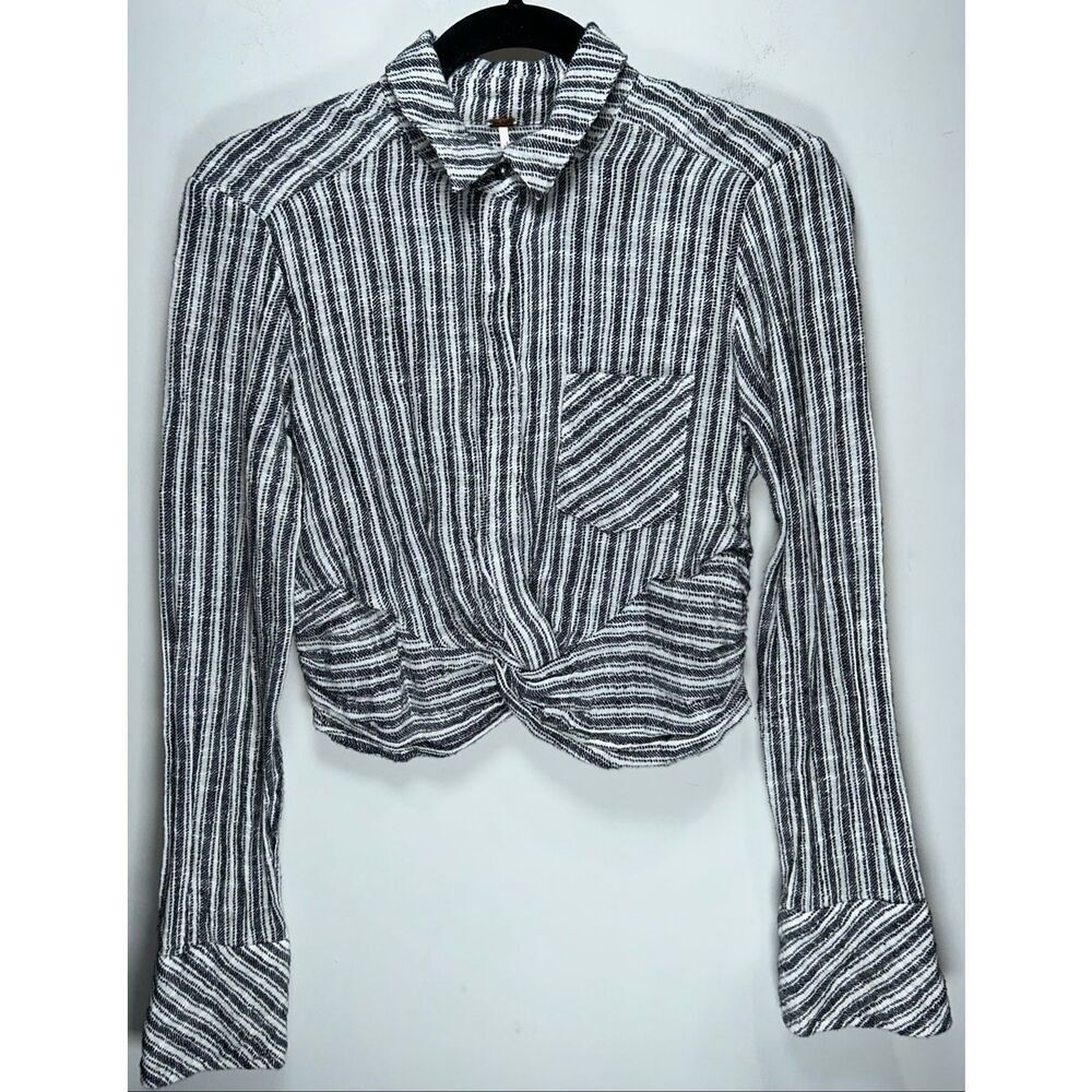 Free People Lust for Life Long Sleeve Crop Top size XS